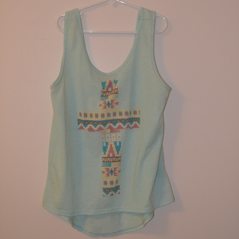 Women's Low Back Seafoam Green Tank